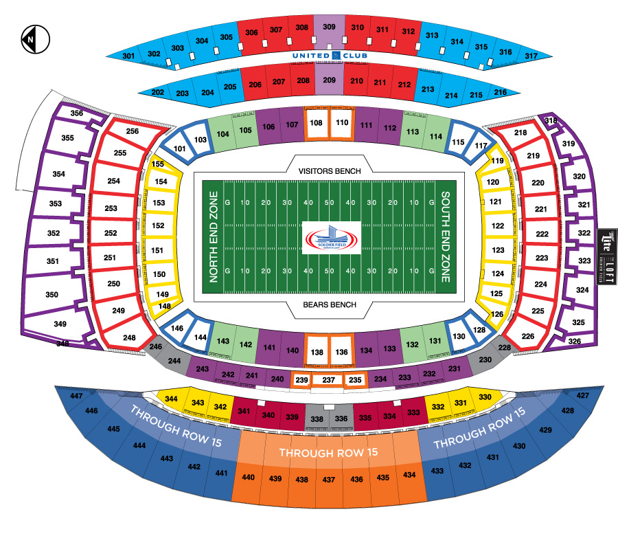 Chicago Bears Parking Lots & Passes at Soldier Field